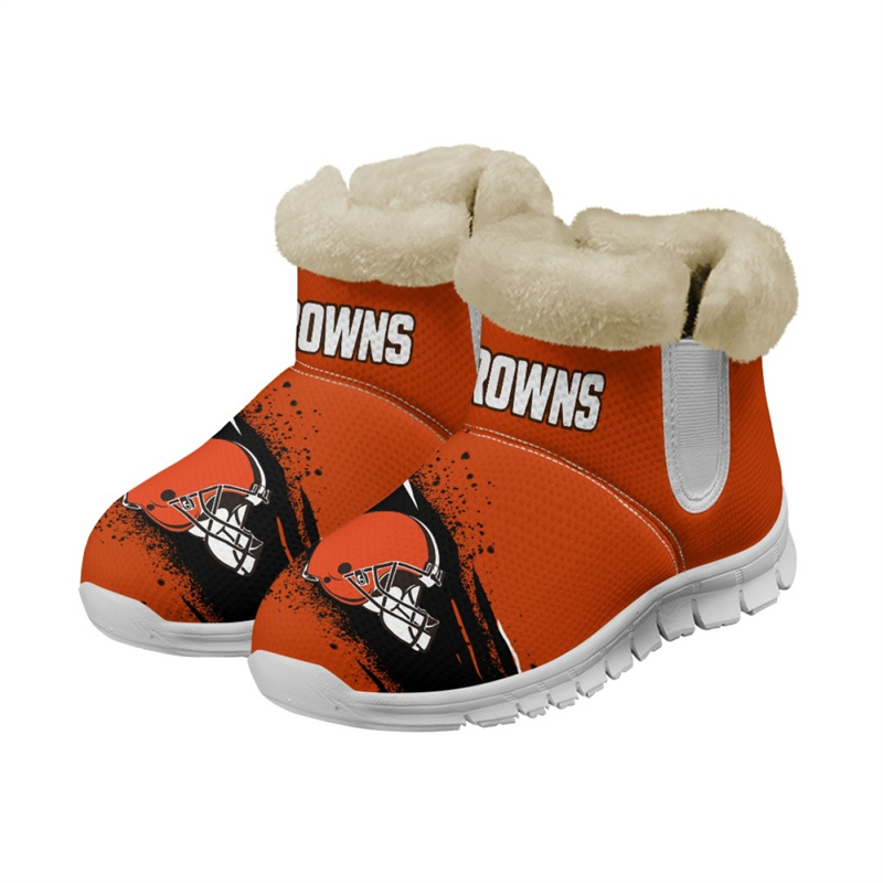 Women's Cleveland Browns 2024 Snow Boots/Shoes 003(Pls check description for details)